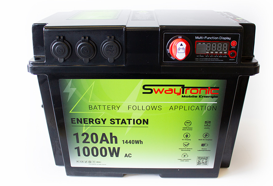 SWAYTRONIC - Station d'énergie 120Ah 1000W